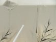 Photo6: 5501T09z710 Vintage Japanese Kimono Silk HAORI Leaf Light gray (6)