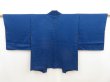 Photo1: 5501T11z510 Vintage Japanese Kimono Silk HAORI Tree Oriental blue (1)