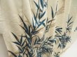 Photo3: 5501T13z860 Vintage Japanese Kimono Silk TSUKESAGE Bamboo grass Off-white (3)