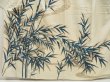 Photo5: 5501T13z860 Vintage Japanese Kimono Silk TSUKESAGE Bamboo grass Off-white (5)