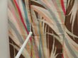 Photo7: 5502T01z660 Vintage Japanese Kimono Silk MEISEN KOMON Leaf Brown (7)