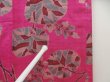 Photo5: 5502T02z380 Vintage Japanese Kimono Silk MEISEN HAORI Flowers Pink-Purple (5)