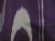 Photo6: 5502T05z530 Vintage Japanese Kimono Silk TSUMUGI  Dark purple (6)