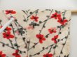 Photo6: 5502T06z420 Vintage Japanese Kimono Silk MEISEN HAORI Plum blossom Off-white (6)
