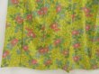 Photo4: 5502T10z820 Vintage Japanese Kimono Silk KOMON Flower Yellow green (4)