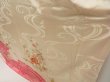 Photo4: 5502T12z1070 Vintage Japanese Kimono Silk FURISODE Peony Off-white (4)