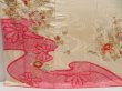 Photo6: 5502T12z1070 Vintage Japanese Kimono Silk FURISODE Peony Off-white (6)
