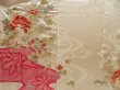 Photo8: 5502T12z1070 Vintage Japanese Kimono Silk FURISODE Peony Off-white (8)