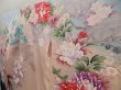 Photo2: 5502T13z1150 Vintage Japanese Kimono Silk FURISODE Peony Light pink (2)