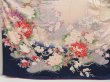 Photo5: 5502T13z1150 Vintage Japanese Kimono Silk FURISODE Peony Light pink (5)