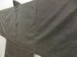 Photo5: 5504T03z540 Vintage Japanese Kimono Silk Men's OSHIMA HAORI  Dark brown (5)