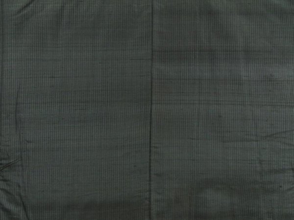 Photo3: 5504T05z780 Vintage Japanese Kimono Silk Men's   Green-Gray (3)