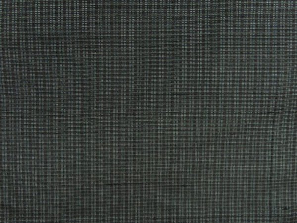 Photo4: 5504T05z780 Vintage Japanese Kimono Silk Men's   Green-Gray (4)