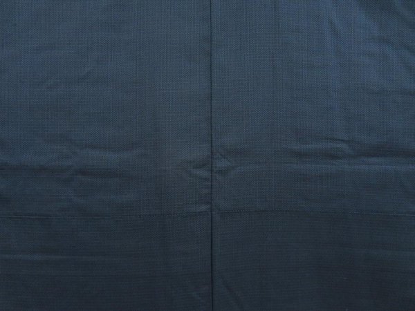 Photo3: 5504T06z780 Vintage Japanese Kimono Silk Men's   Navy-Black (3)