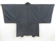 Photo4: 5504T08z480 Vintage Japanese Kimono Silk Men's OSHIMA HAORI Tsuba (4)