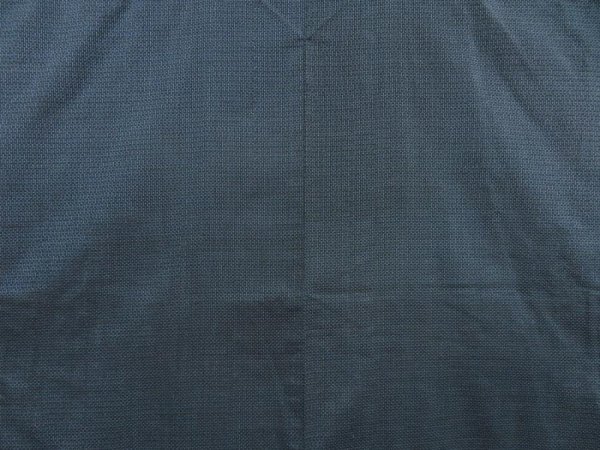 Photo3: 5504T13z800 Vintage Japanese Kimono Silk Men's Oshima  Blue-Gray (3)