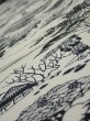 Photo4: 3G03z100  Japanese Kimono Silk  FABRIC Oharame Smoky white 69.3x15.0 (4)