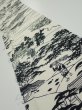 Photo1: 3G07z50  Japanese Kimono Silk  FABRIC Oharame Smoky white 58.3x7.7 (1)