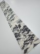 Photo5: 3G07z50  Japanese Kimono Silk  FABRIC Oharame Smoky white 58.3x7.7 (5)