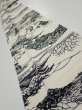 Photo1: 3G09z70  Japanese Kimono Silk  FABRIC Oharame Smoky white 92.9x7.1 (1)