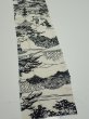 Photo3: 3G09z70  Japanese Kimono Silk  FABRIC Oharame Smoky white 92.9x7.1 (3)