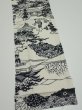 Photo3: 3G10z30  Japanese Kimono Silk  FABRIC Oharame Smoky white 39.4x7.1 (3)