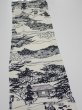 Photo4: 3G10z30  Japanese Kimono Silk  FABRIC Oharame Smoky white 39.4x7.1 (4)