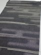 Photo3: 3G02z60  Japanese Kimono Silk  FABRIC Fog Black 41.7x13.6 (3)