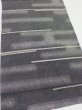 Photo4: 3G02z60  Japanese Kimono Silk  FABRIC Fog Black 41.7x13.6 (4)