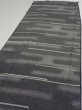 Photo3: 3G03z80  Japanese Kimono Silk  FABRIC Fog Black 61.0x13.6 (3)