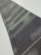 Photo1: 3G07z40  Japanese Kimono Silk  FABRIC Fog Black 53.1x7.1 (1)
