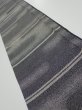 Photo1: 3G08z40  Japanese Kimono Silk  FABRIC Fog Black 53.5x7.1 (1)