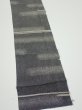 Photo2: 3G09z50  Japanese Kimono Silk  FABRIC Fog Black 74.4x6.3 (2)