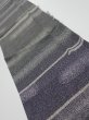 Photo1: 3G10z20  Japanese Kimono Silk  FABRIC Fog Black 32.3x6.3 (1)