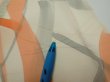 Photo7: 3G03z80  Japanese Kimono Silk  FABRIC Branch Light yellow 63.0x14.2 (7)