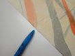 Photo8: 3G03z80  Japanese Kimono Silk  FABRIC Branch Light yellow 63.0x14.2 (8)