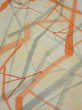Photo1: 3G04z80  Japanese Kimono Silk  FABRIC Branch Light yellow 63.0x14.2 (1)