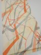 Photo2: 3G04z80  Japanese Kimono Silk  FABRIC Branch Light yellow 63.0x14.2 (2)