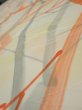 Photo4: 3G04z80  Japanese Kimono Silk  FABRIC Branch Light yellow 63.0x14.2 (4)