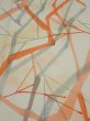 Photo1: 3G06z80  Japanese Kimono Silk  FABRIC Branch Light yellow 63.4x14.2 (1)
