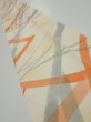 Photo1: 3G09z40  Japanese Kimono Silk  FABRIC Branch Light yellow 64.6x6.7 (1)