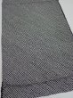 Photo3: 3G02z50  Japanese Kimono Silk  FABRIC Shibori Black 42.5x15.0 (3)
