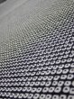 Photo1: 3G03z80  Japanese Kimono Silk  FABRIC Shibori Black 67.7x15.0 (1)