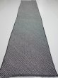 Photo5: 3G03z80  Japanese Kimono Silk  FABRIC Shibori Black 67.7x15.0 (5)