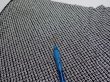 Photo7: 3G03z80  Japanese Kimono Silk  FABRIC Shibori Black 67.7x15.0 (7)
