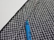 Photo6: 3G06z80  Japanese Kimono Silk  FABRIC Shibori Black 68.5x15.2 (6)
