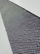 Photo1: 3G08z40  Japanese Kimono Silk  FABRIC Shibori Black 62.2x7.5 (1)