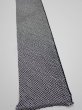 Photo2: 3G08z40  Japanese Kimono Silk  FABRIC Shibori Black 62.2x7.5 (2)