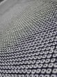 Photo5: 3G08z40  Japanese Kimono Silk  FABRIC Shibori Black 62.2x7.5 (5)