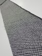 Photo1: 3G09z50  Japanese Kimono Silk  FABRIC Shibori Black 85.8x7.5 (1)